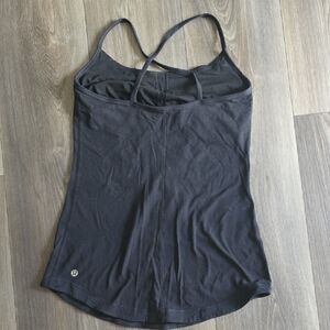 lululemon athletica Black Double-Strap Shelf Bra Camisole